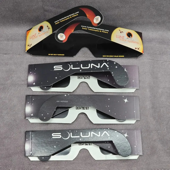 Lunt Solar System Original Solar Eclipse Safety Glasses ISO Certified 2024 - Picture 2 of 6